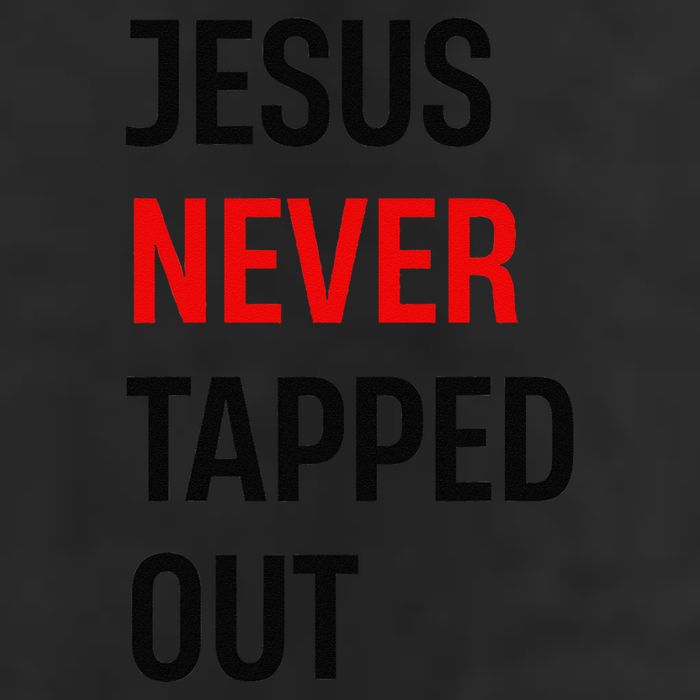 Wrestling Jesus Never Tapped Out Christian Wrestle 7 Panel Mesh Trucker Snapback Hat