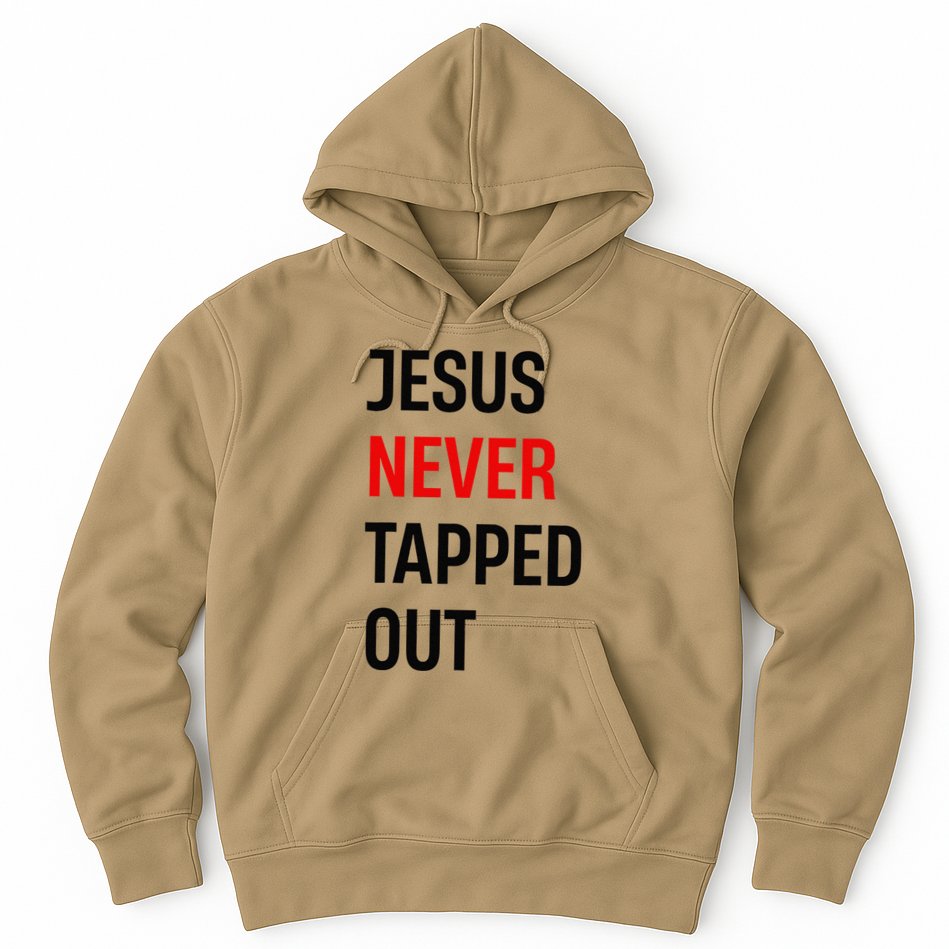 Wrestling Jesus Never Tapped Out Christian Wrestle Hoodie