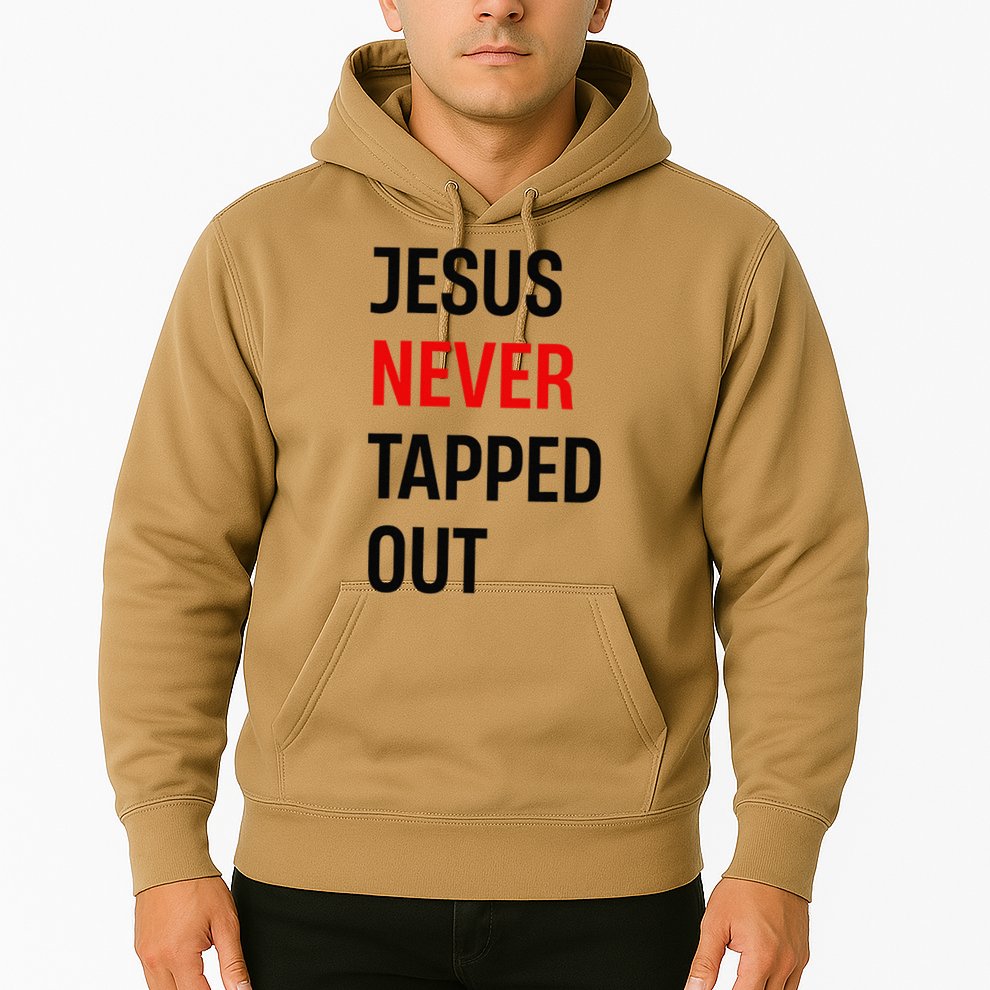 Wrestling Jesus Never Tapped Out Christian Wrestle Hoodie