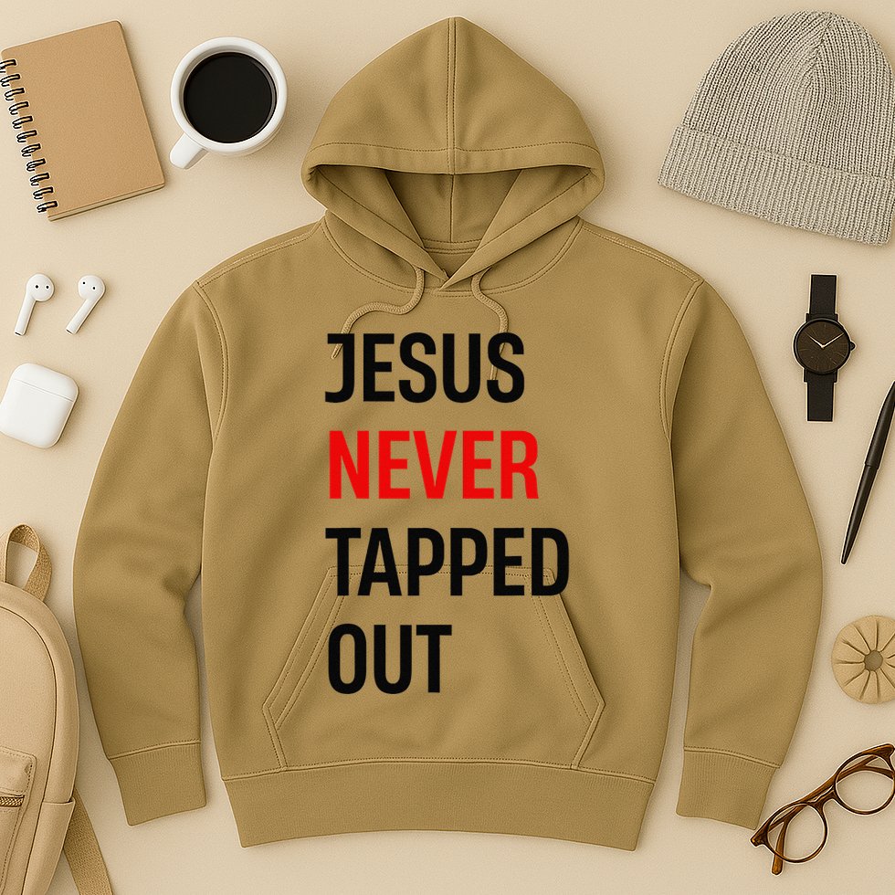 Wrestling Jesus Never Tapped Out Christian Wrestle Hoodie