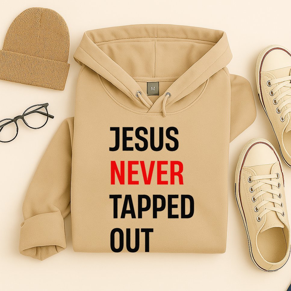 Wrestling Jesus Never Tapped Out Christian Wrestle Hoodie