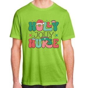 Wolly Jolly Nurse Holiday Graphic Adult ChromaSoft Performance T-Shirt