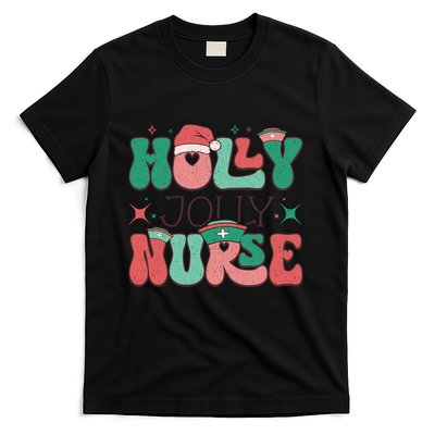 Wolly Jolly Nurse Holiday Graphic T-Shirt