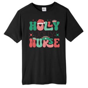 Wolly Jolly Nurse Holiday Graphic Tall Fusion ChromaSoft Performance T-Shirt