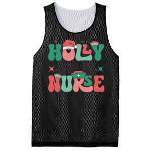 Wolly Jolly Nurse Holiday Graphic Mesh Reversible Basketball Jersey Tank