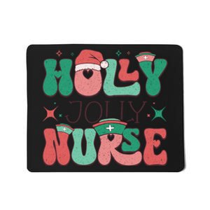 Wolly Jolly Nurse Holiday Graphic Mousepad