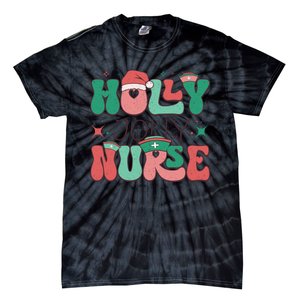 Wolly Jolly Nurse Holiday Graphic Tie-Dye T-Shirt