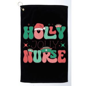 Wolly Jolly Nurse Holiday Graphic Platinum Collection Golf Towel