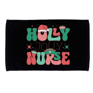 Wolly Jolly Nurse Holiday Graphic Microfiber Hand Towel