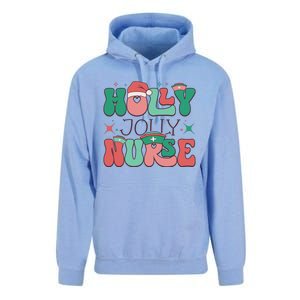 Wolly Jolly Nurse Holiday Graphic Unisex Surf Hoodie