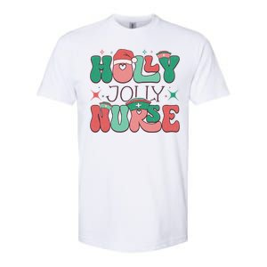 Wolly Jolly Nurse Holiday Graphic Softstyle CVC T-Shirt