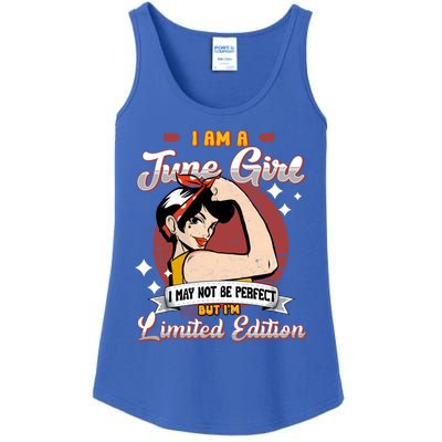 Wo June Queen Birthday Cancer Gemini Cool Gift Ladies Essential Tank