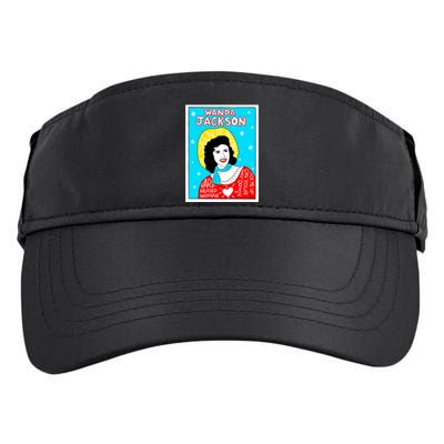 Wanda Jackson Rockabilly Folk Art Adult Drive Performance Visor
