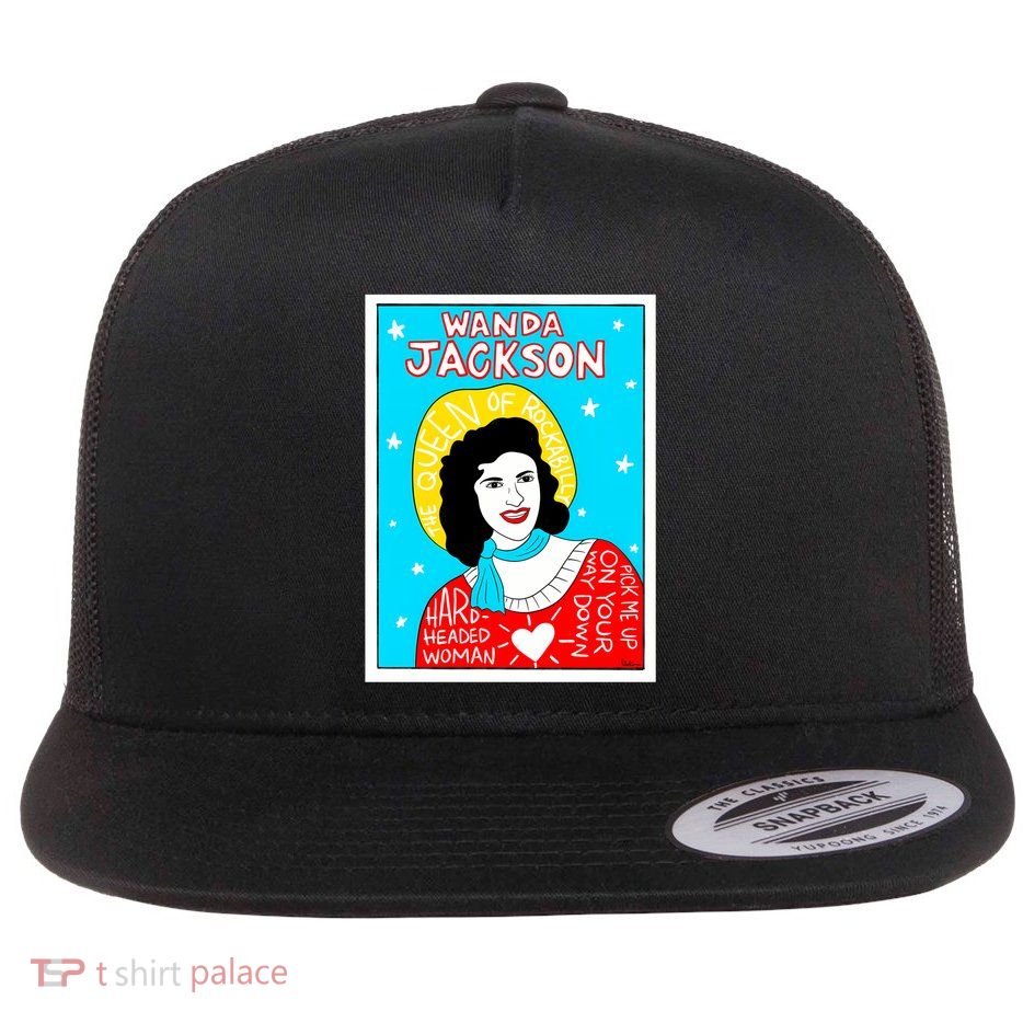 Wanda Jackson Rockabilly Folk Art Flatbill Hat