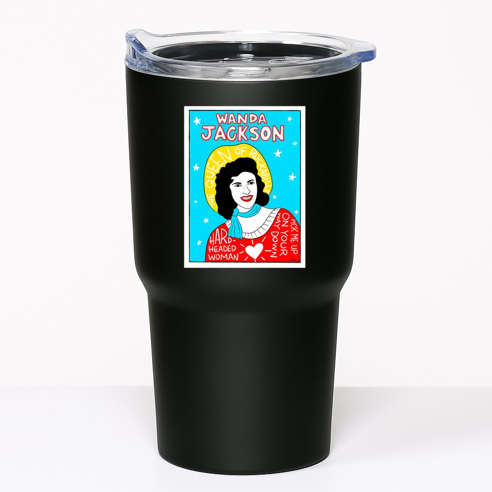 Wanda Jackson Rockabilly Folk Art Tumbler