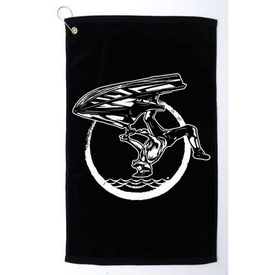 Water Jet Skier Back Flip Design Summer Gift Jet Ski Cool Gift Golf Towel