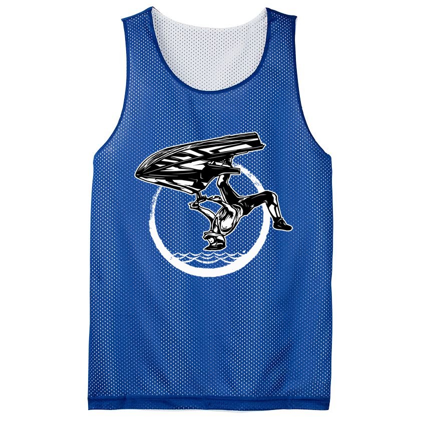 Water Jet Skier Back Flip Design Summer Gift Jet Ski Cool Gift Mesh Reversible Basketball Jersey Tank