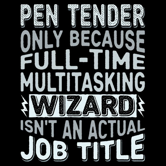 Wizard Job Title Quote Funny Pen Tender Cooling Performance Crew T-Shirt