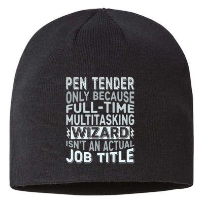 Wizard Job Title Quote Funny Pen Tender Sustainable Beanie
