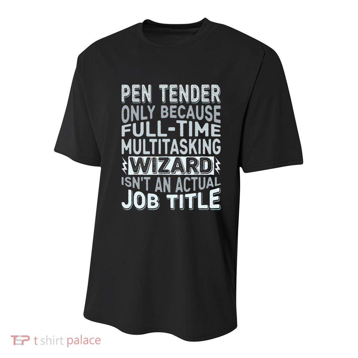 Wizard Job Title Quote Funny Pen Tender Youth Performance Sprint T-Shirt