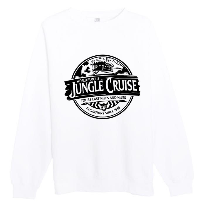 Wdw Journey To Rides Cruise And Attractions Jungle Premium Crewneck Sweatshirt