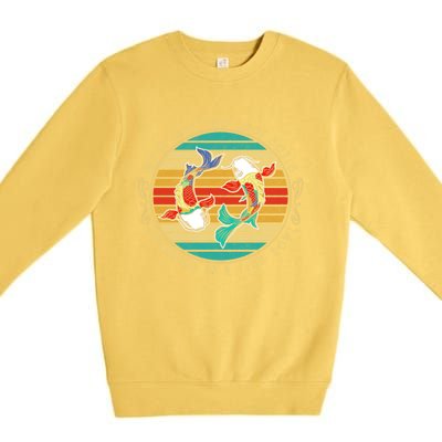 Were Just Two Lost Soul Swimming In A Fish Bowl Hippie Fish Gift Premium Crewneck Sweatshirt