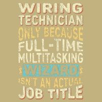 Wizard Job Title Quote Funny Wiring Technician Button