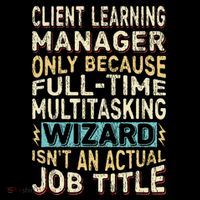 Wizard Job Title Quote Funny Client Learning Manager Pom Pom 12in Knit Beanie