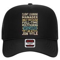 Wizard Job Title Quote Funny Client Learning Manager Hat