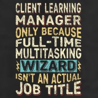 Wizard Job Title Quote Funny Client Learning Manager Microfiber Hand Towel