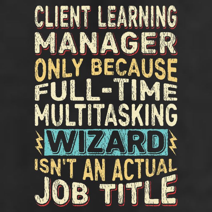 Wizard Job Title Quote Funny Client Learning Manager Microfiber Hand Towel