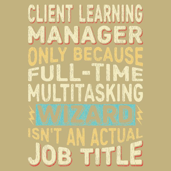 Wizard Job Title Quote Funny Client Learning Manager Button
