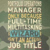 Wizard Job Title Quote Funny Portfolio Operations Manager Legacy Tie Dye Trucker Hat
