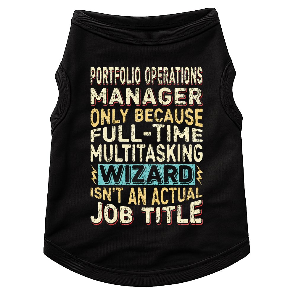 Wizard Job Title Quote Funny Portfolio Operations Manager Doggie Tank