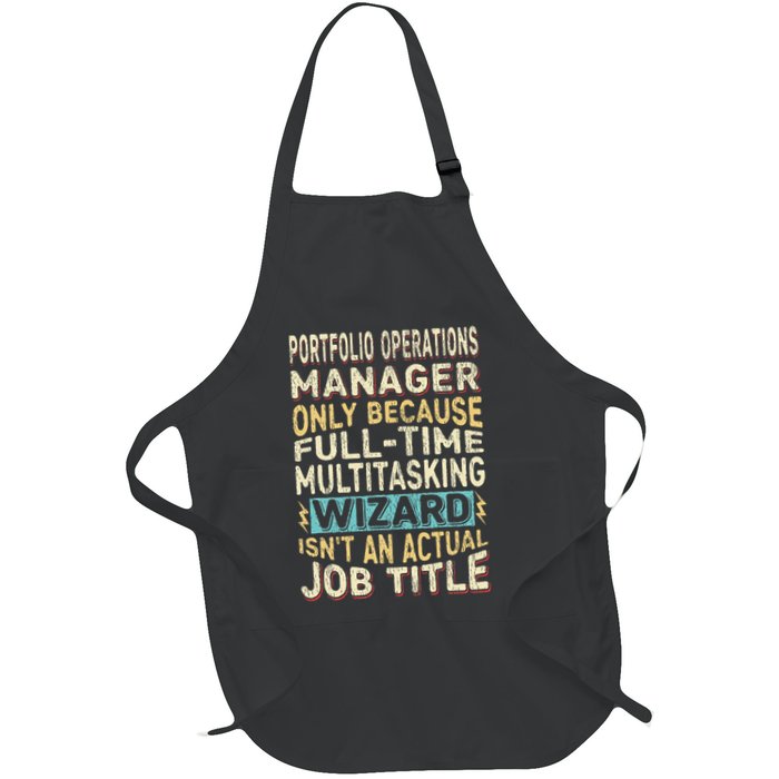 Wizard Job Title Quote Funny Portfolio Operations Manager Apron