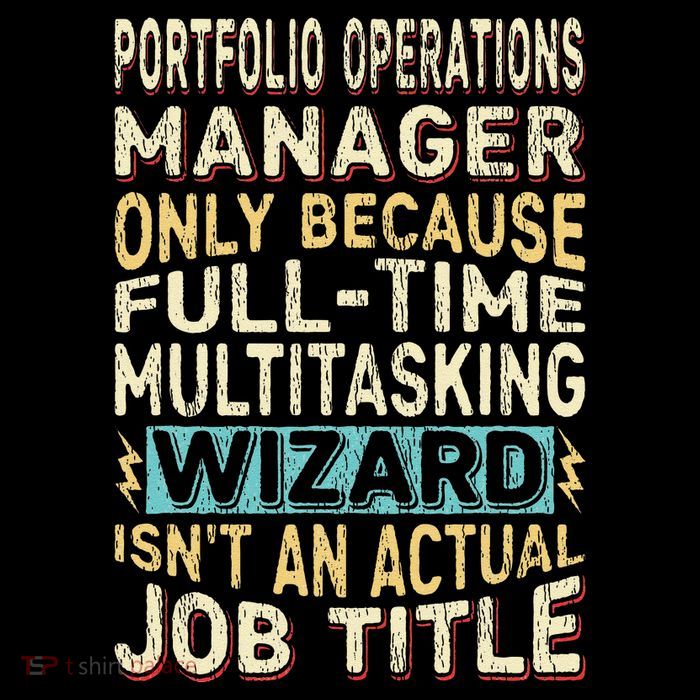 Wizard Job Title Quote Funny Portfolio Operations Manager Sustainable Bucket Hat