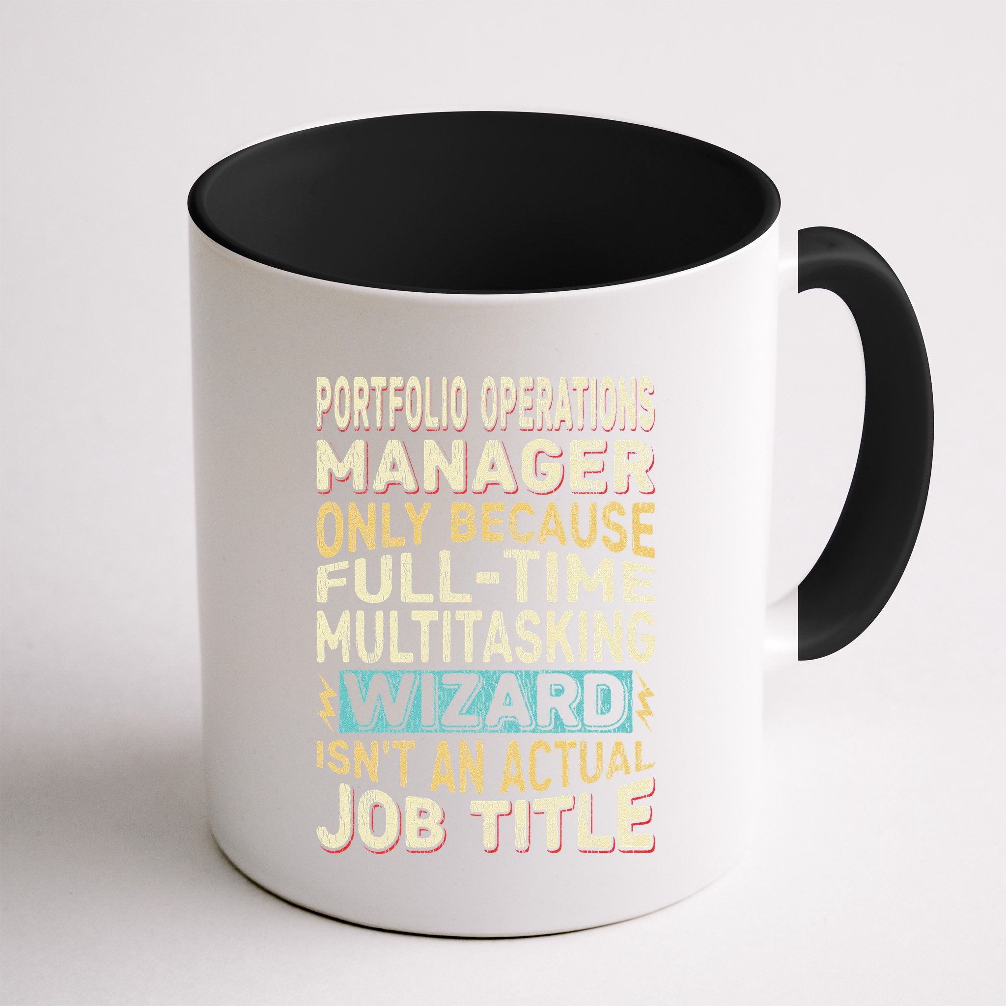Wizard Job Title Quote Funny Portfolio Operations Manager Mug