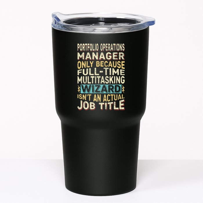 Wizard Job Title Quote Funny Portfolio Operations Manager Tumbler