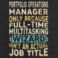 Wizard Job Title Quote Funny Portfolio Operations Manager Microfiber Hand Towel