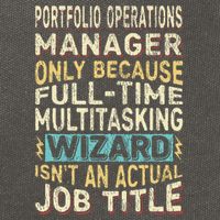 Wizard Job Title Quote Funny Portfolio Operations Manager Cotton Canvas Backpack