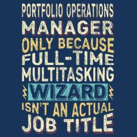 Wizard Job Title Quote Funny Portfolio Operations Manager Infant Baby Jersey Bodysuit