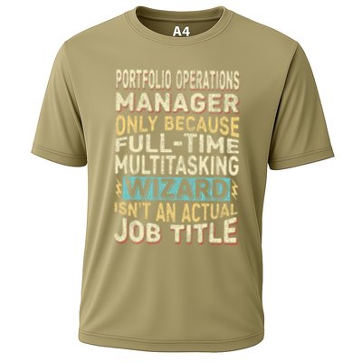 Wizard Job Title Quote Funny Portfolio Operations Manager Performance Shirt