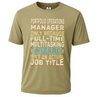 Wizard Job Title Quote Funny Portfolio Operations Manager Performance Shirt