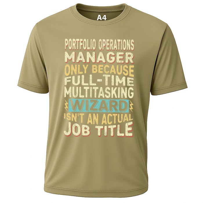 Wizard Job Title Quote Funny Portfolio Operations Manager Performance Shirt