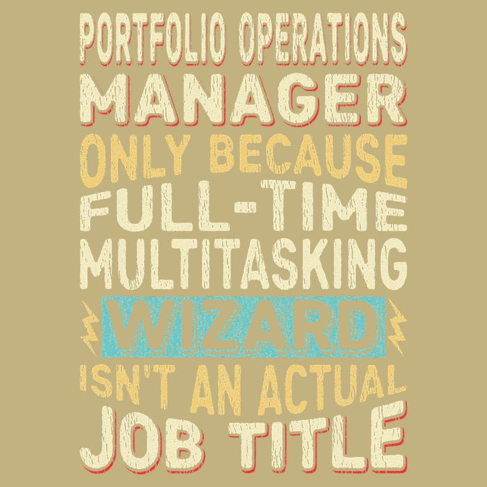 Wizard Job Title Quote Funny Portfolio Operations Manager Performance Shirt