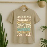 Wizard Job Title Quote Funny Portfolio Operations Manager T-Shirt