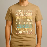 Wizard Job Title Quote Funny Portfolio Operations Manager T-Shirt