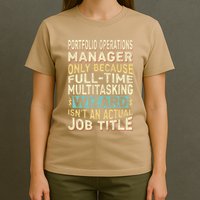 Wizard Job Title Quote Funny Portfolio Operations Manager T-Shirt