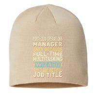 Wizard Job Title Quote Funny Portfolio Operations Manager Sustainable Beanie