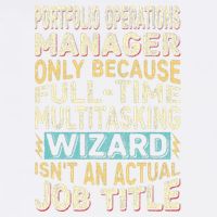 Wizard Job Title Quote Funny Portfolio Operations Manager Garment-Dyed Sweatshirt